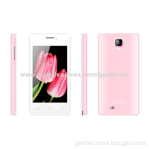4-inch Beautiful IPS Touch Screen Smartphones with Bluetooth, 0.3MP Front and 2.0MP Back Camera